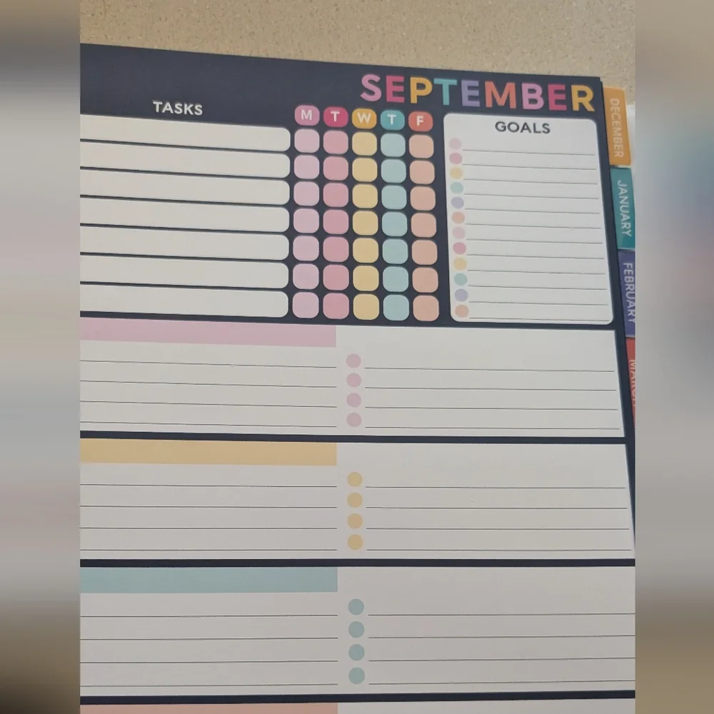 Colorful Academic Planner 2025-2026